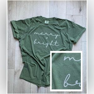 Merry + Bright Christmas top